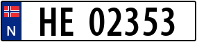 Truck License Plate